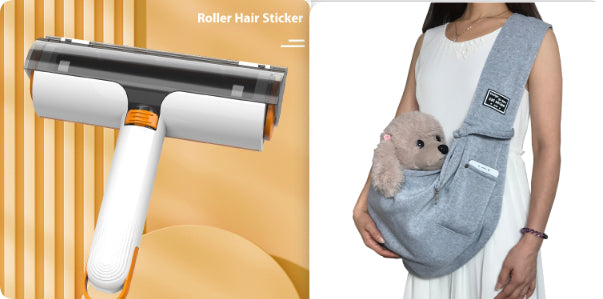 2 In 1 Pet Hair Removal Roller Multifunctional Portable Washable Hair Removal Brush Pet Supplies
