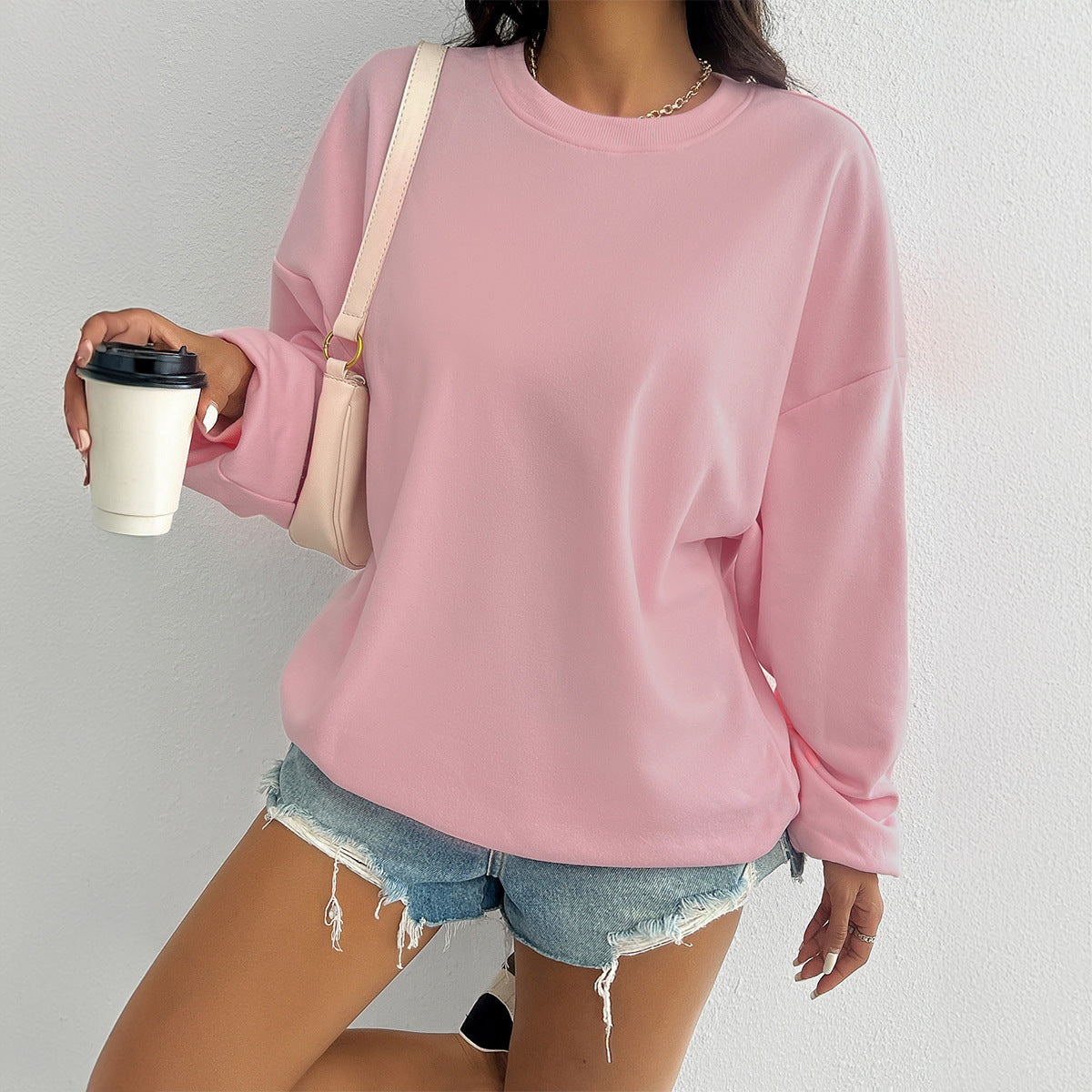 AURELLE Loose Long-Sleeve Sweater
